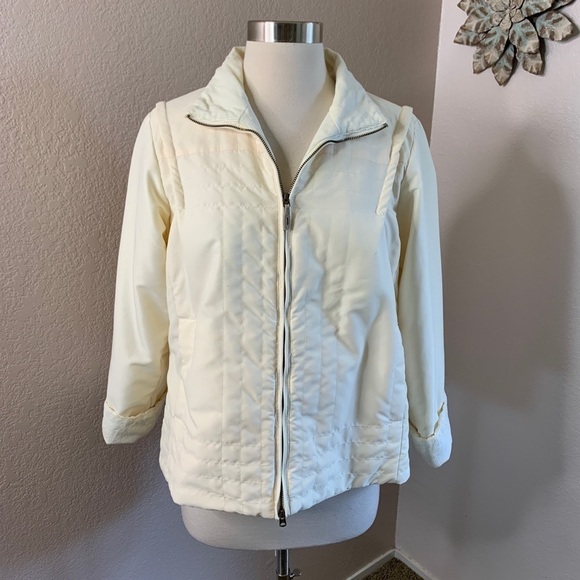 Columbia Short Jacket Trim 100% Cotton Size PL - Picture 10 of 15